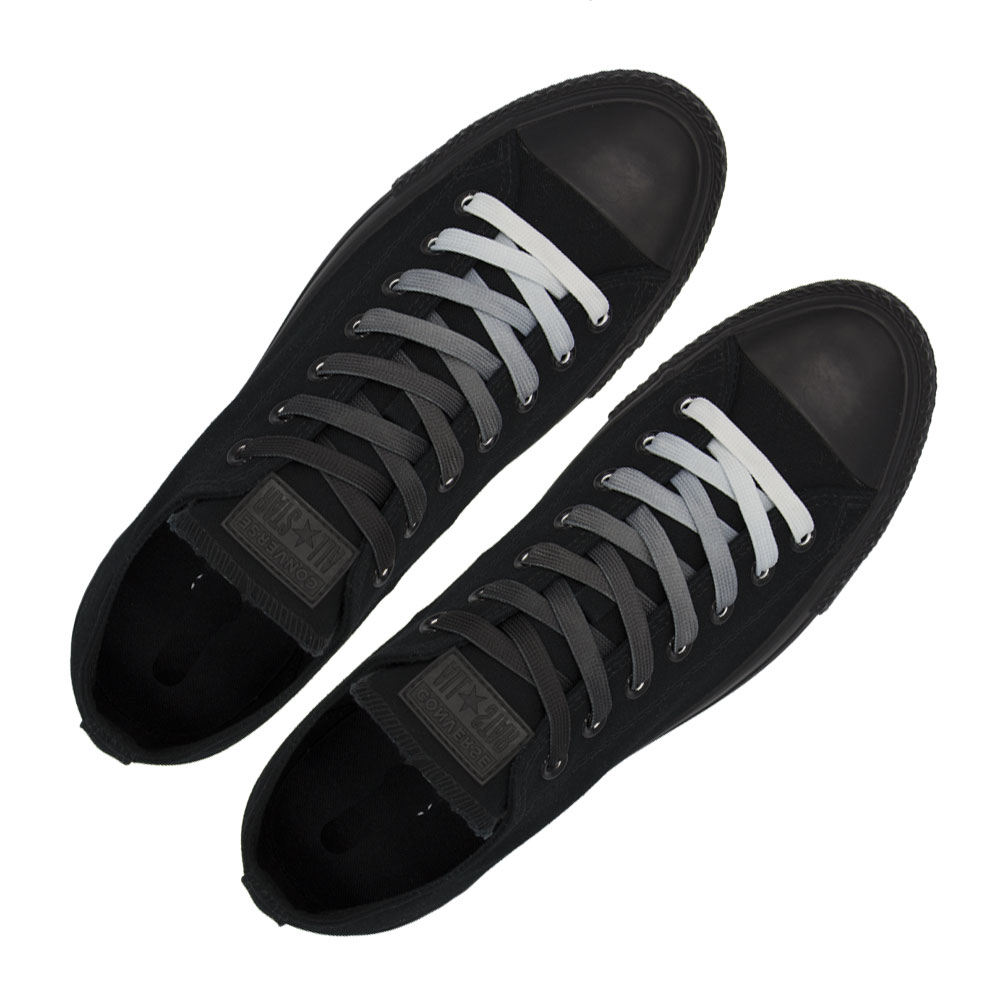 Length&#x3A;&#x20;110cm&#x20;&#x7C;&#x20;Width&#x3A;&#x20;10mm&#x20;&#x7C;&#x20;Black&#x20;Faded&#x20;Shoelace&#x20;Flat