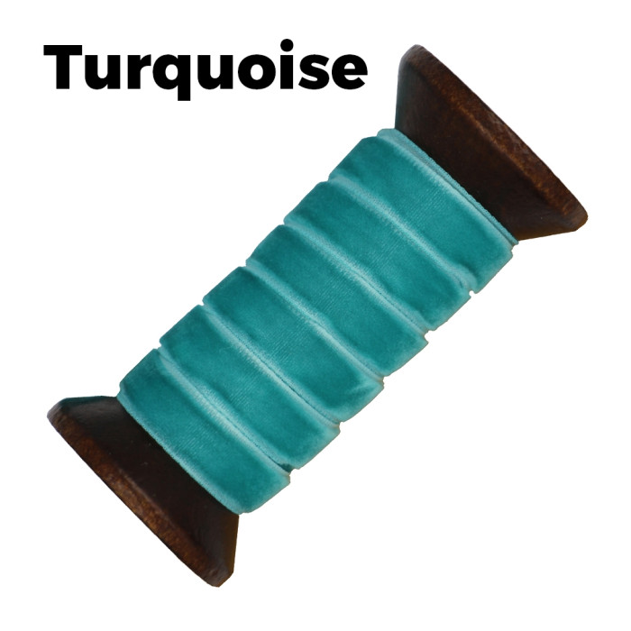Turquoise Velvet Shoelace Turquoise Velvet Shoelace