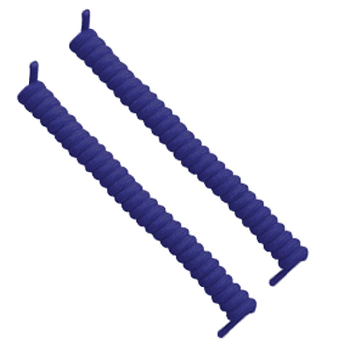 Curly Elastic No Tie Shoelace Royal Blue