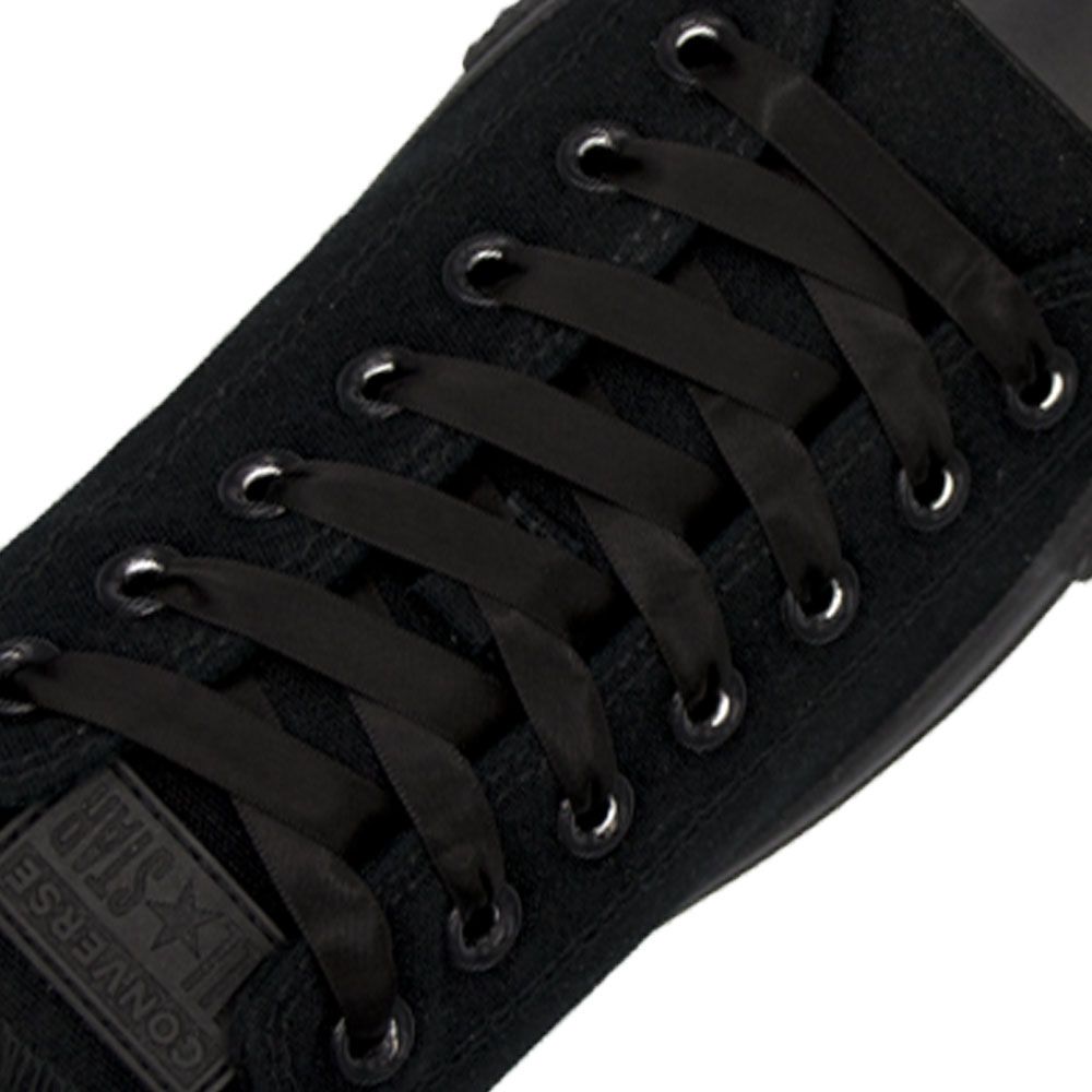 Satin Ribbon Black Shoelaces Australia