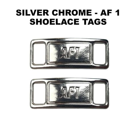 AF 1 Chrome Silver Shoelace Charm Buckle