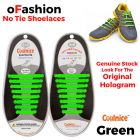 No Tie Shoelaces Silicone - Green 16 Pieces for Adults - Main
