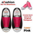 No Tie Shoelaces Silicone - Pink 16 Pieces for Adults