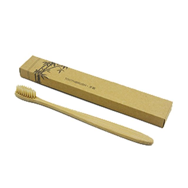 Toothbrush Bamboo Medium Bristles - Yellow (12 Pack) main