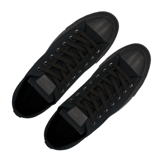 Sports Shoelace Flat - Black Length 120cm Width 1cm