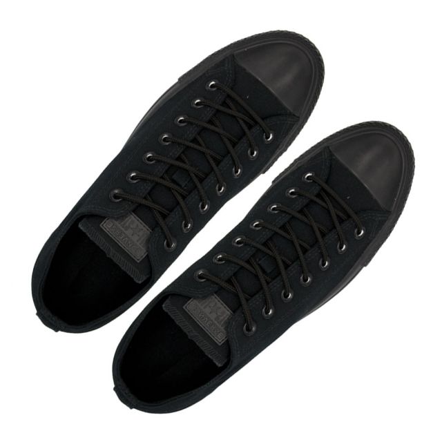 Polyester Shoelace Round - Black Length 120cm Diameter Ø4mm