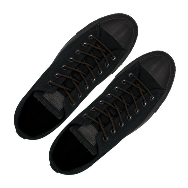 Polyester Shoelace Round - Dark Brown Length 120cm Diameter Ø4mm