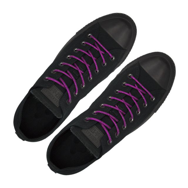 Glitter Shoelace - Hot Pink 50cm Length 4mm Round