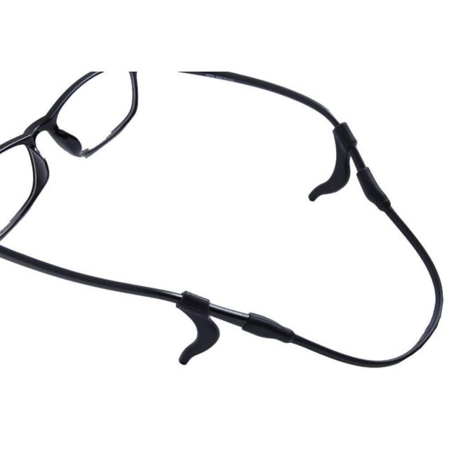 Kids Silicone Ear Hooks Head Band Strap Anti-Slip Grip Black