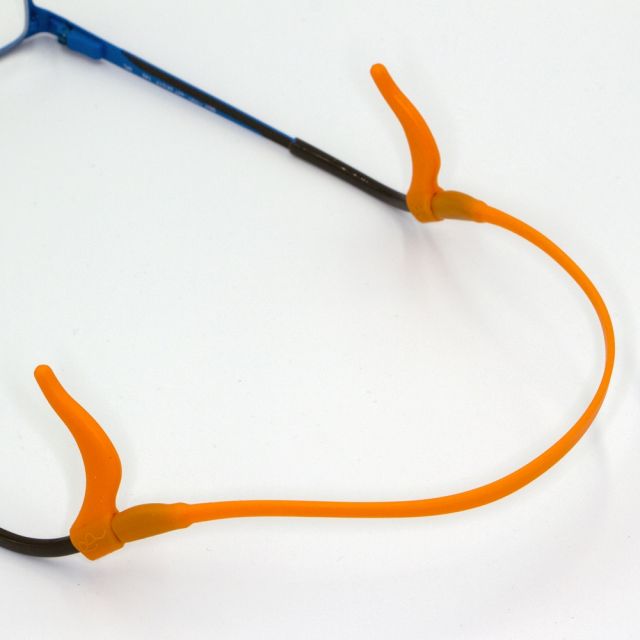 Kids Ear Hooks + Head Band Strap for Glasses Anti-Slip Grip Orange