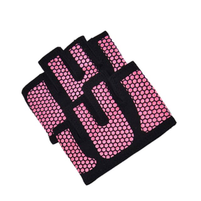 Pink Unisex Gym Glove - Fingerless