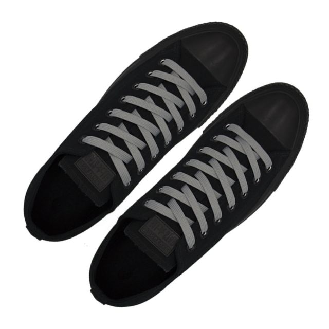 Sports Shoelace Flat - Grey Length 120cm Width 1cm