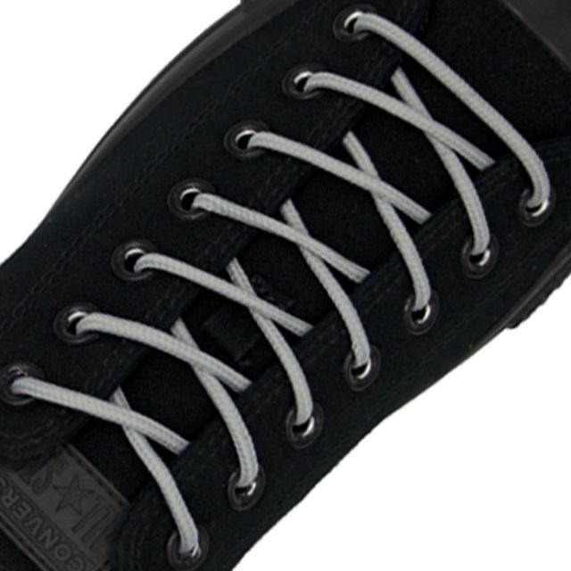 Polyester Shoelace Round - Grey Length 80cm Diameter 4mm