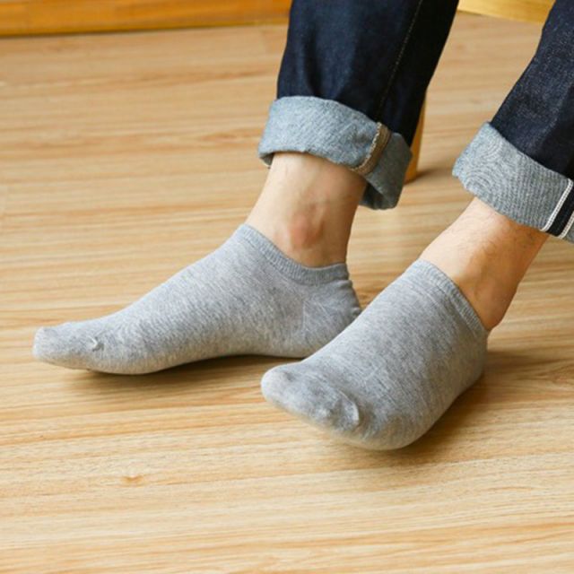 Ankle Socks Grey Unisex - 5 Pairs