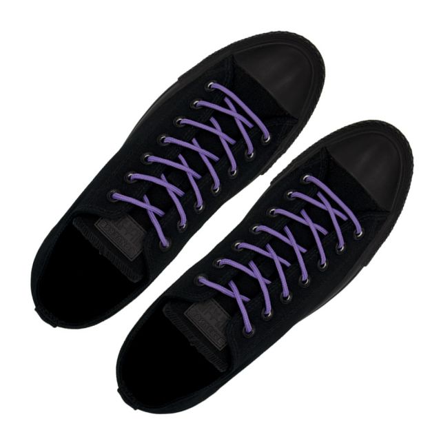 Polyester Shoelace Round - Light Purple Length 120cm Diameter Ø4mm
