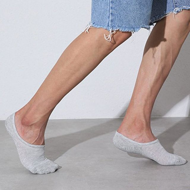 Low Cut Invisible Ankle Socks Grey