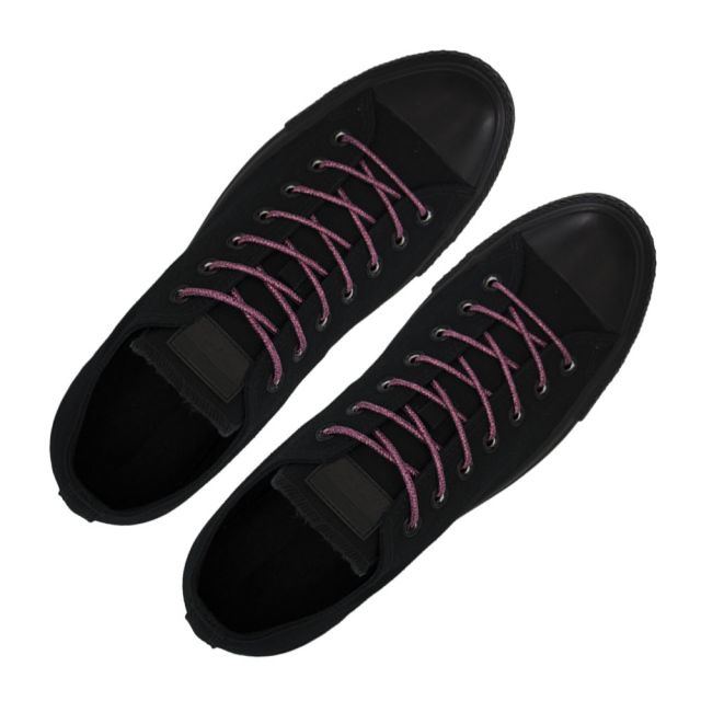 Glitter Shoelace - Pink 50cm Length 4mm Round