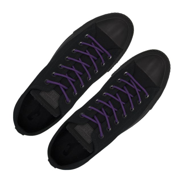 Polyester Shoelace Round - Purple Length 120cm Diameter Ø4mm