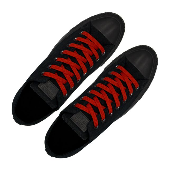 Sports Shoelace Flat - Red Length 120cm Width 1cm