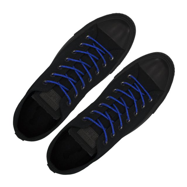Glitter Shoelace - Royal Blue 50cm Length 4mm Round