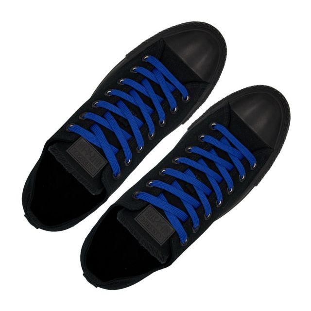 Polyester Shoelace Flat - Royal Blue Length 120cm Width 1cm
