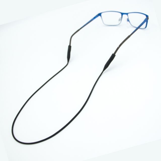 Silicone Glasses Strap Chain Lanyard - Black