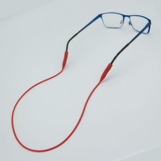 Silicone Glasses Strap Chain Lanyard - Red