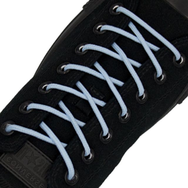 Polyester Shoelace Round - Sky Blue Length 80cm Diameter 4mm