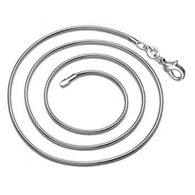 925 Sterling Silver Snake Chain Necklace - 20 Inches - 2 mm Diameter - Main Image