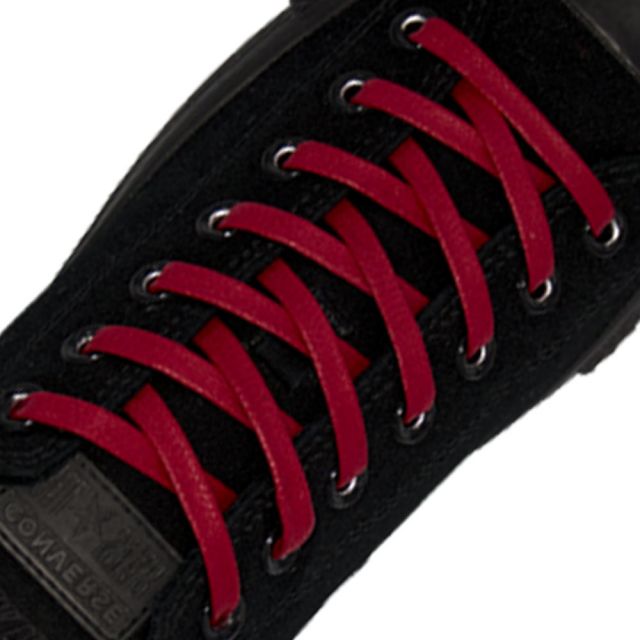 Length: 60cm | Width: 7mm | Flat Red Wax Shoelace