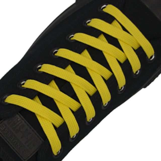 Sports Shoelace Flat - Yellow Length 80cm Width 1cm