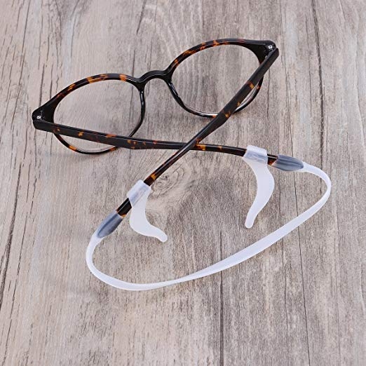 Kids Silicone Ear Hooks Head Band Strap Anti-Slip Grip Clear