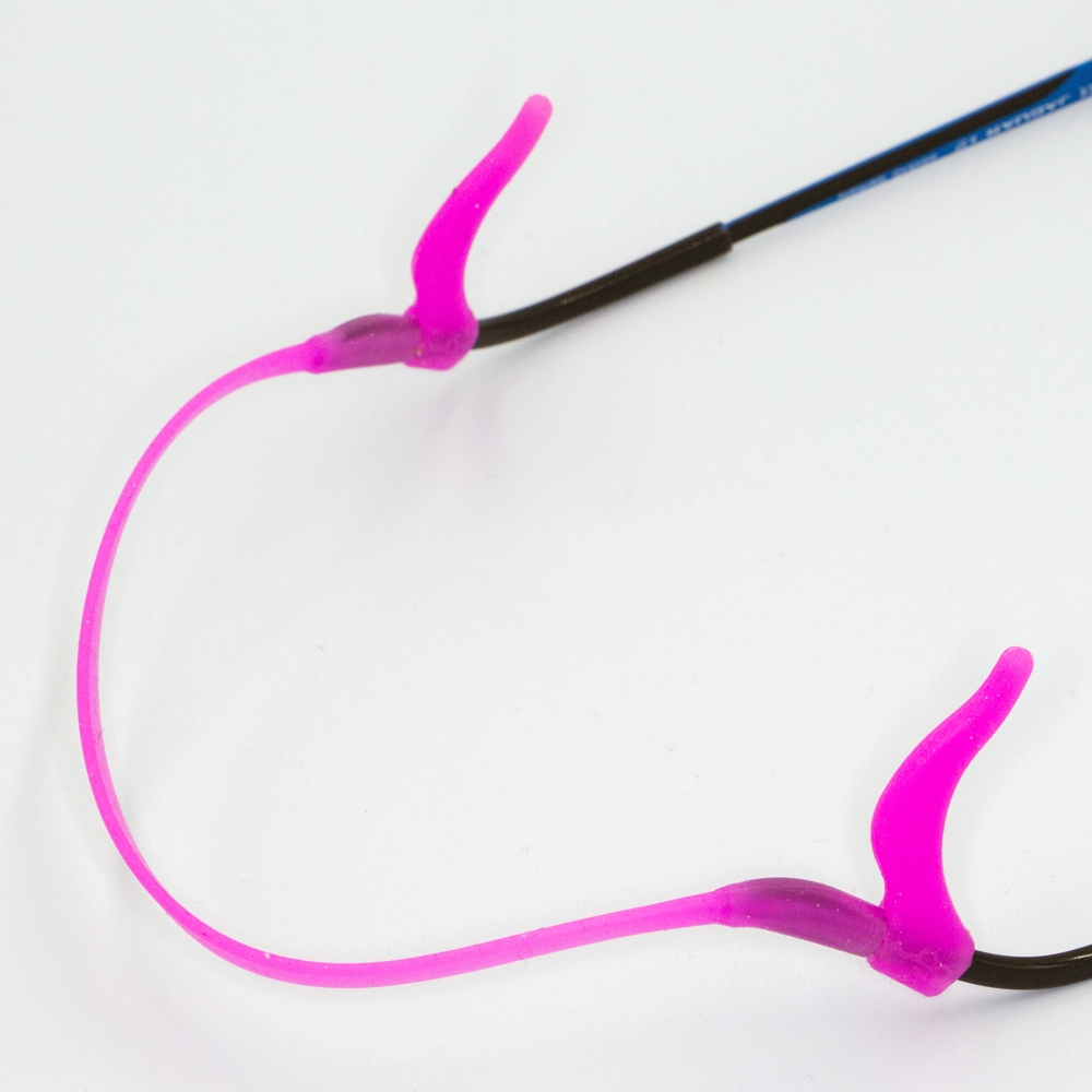 Kids Silicone Ear Hooks Head Band Strap Anti-Slip Grip Hot Pink