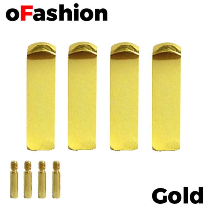Aglet Lace Tips Metal Screw On - Gold (4 Pcs) 2