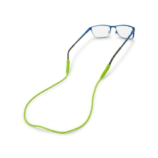 Green silicone spectacle lanyard attached to glasses — oFashion