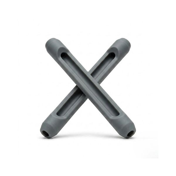 Grey silicone ear tubes for glasses comfort and grip — oFashion