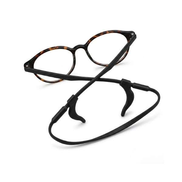 Black kids glasses lanyard with ear hooks for school and daily wear — oFashion
