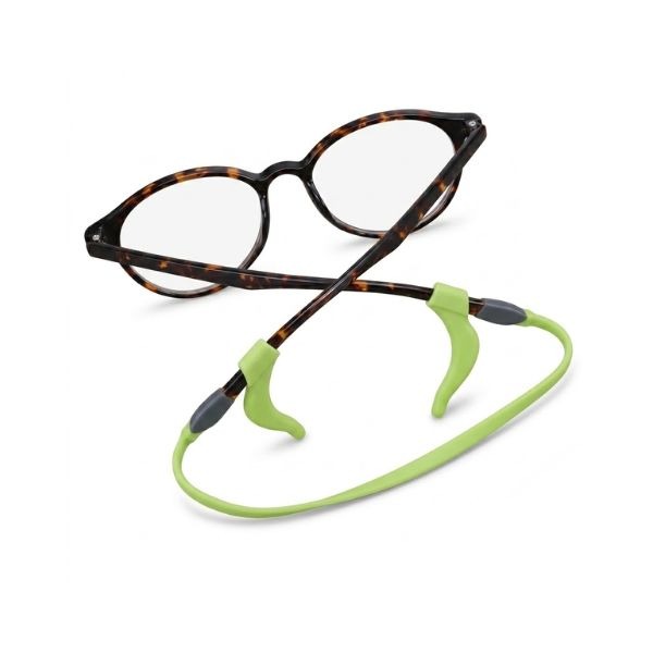 Light green kids glasses lanyard with ear hooks for active kids — oFashion
