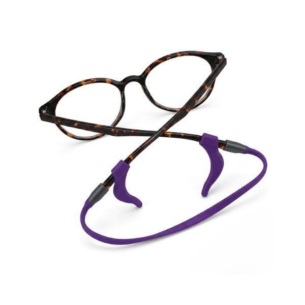 Purple kids glasses lanyard with ear hooks for school and sport — oFashion