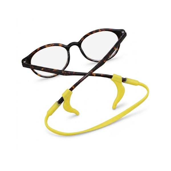 Yellow kids glasses lanyard with ear hooks for school and play — oFashion