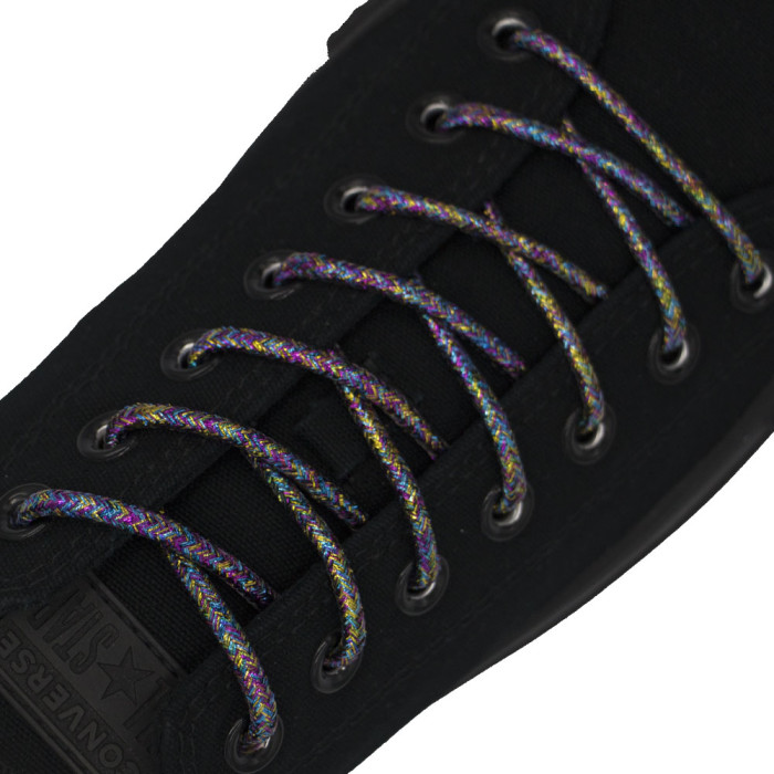 Multi Colour Round Glitter Shoelaces Multi Colour Round Glitter Shoelaces