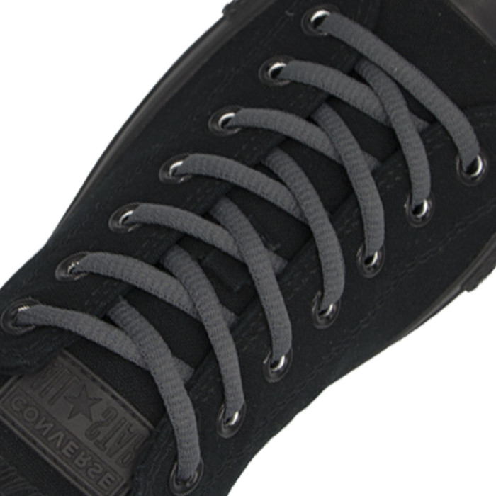 Oval Diameter Ø4mm | Dark Grey | Sports Shoelace Oval Diameter Ø4mm | Dark Grey | Sports Shoelace