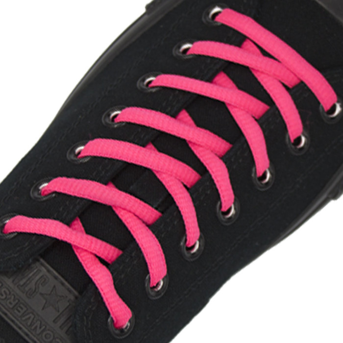Oval Diameter Ø4mm | Neon Pink | Sports Shoelace