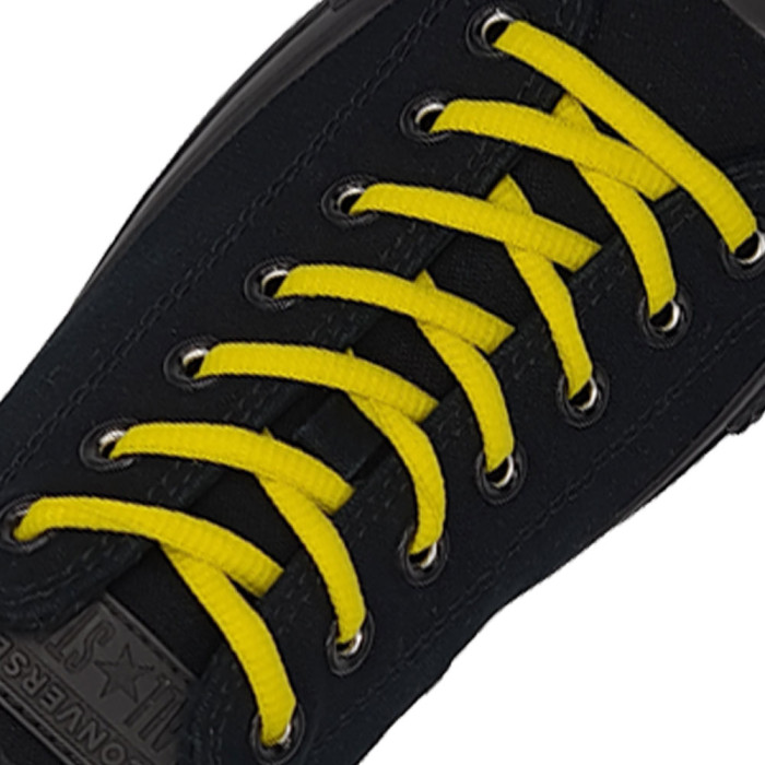 Oval Diameter Ø4mm | Yellow | Sports Shoelace