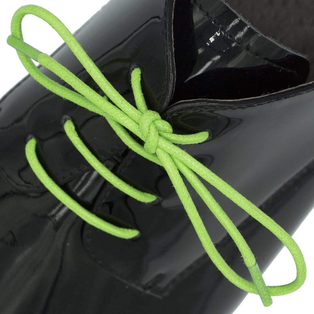 Waxed&#x20;Cotton&#x20;Dress&#x20;Shoelaces&#x20;-&#x20;Light&#x20;Green&#x20;60cm&#x20;Length&#x20;2mm&#x20;Round