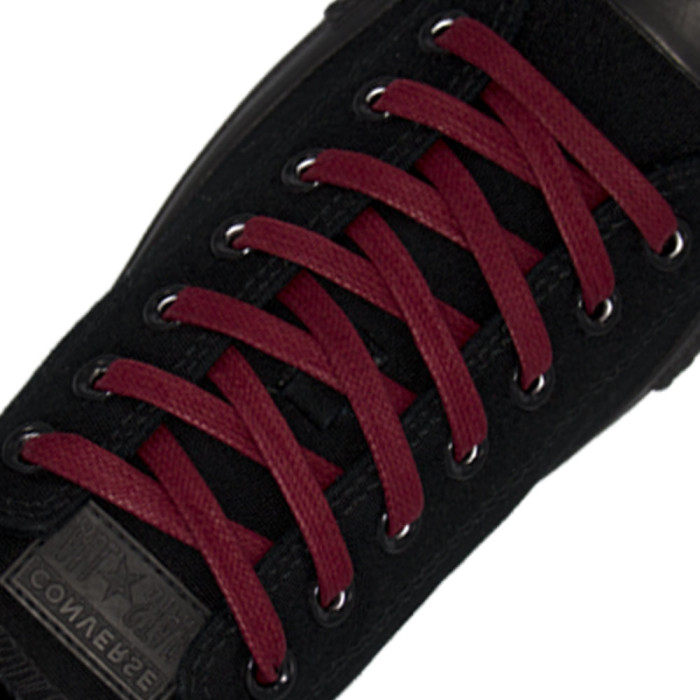 Flat Wax Shoelace 7mm Wide