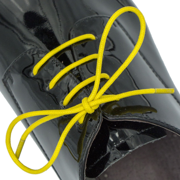 Yellow Wax Shoelace - Round 3mm